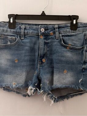 Arizona Jean Company Light Blue Mid-Rise Denim Shorts